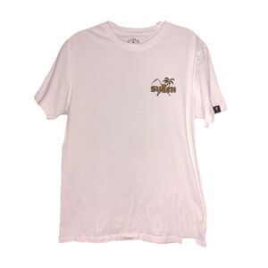 Sullen Art Collective Buckle RNR White Graphic T-Shirt Size L Skater Streetwear